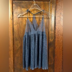 Victoria’s Secret blue/gray NWOT lace babydoll slip